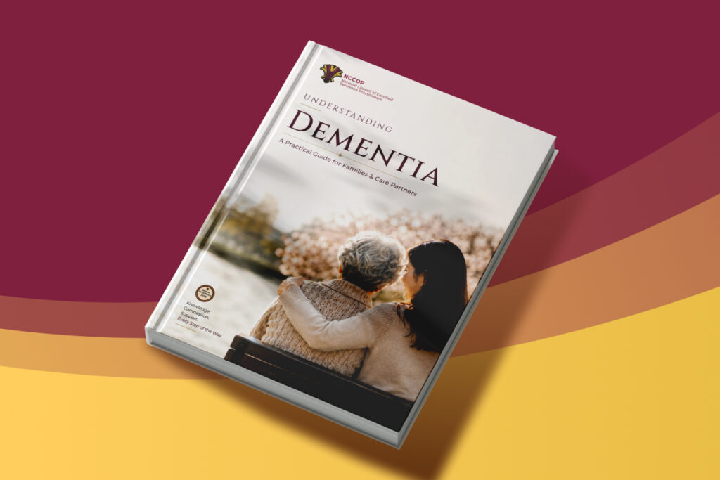 Mockup of the family guide for dementia